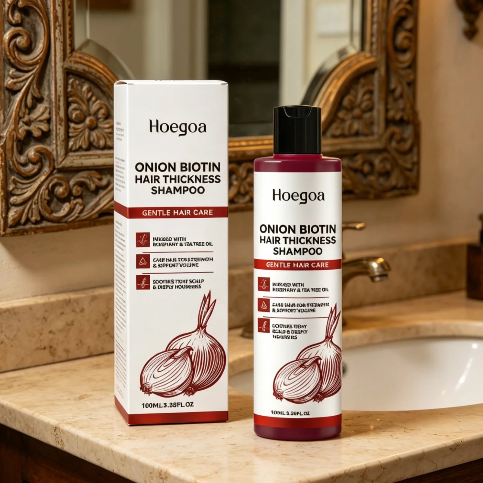 Hoegoa Onion Biotin Shampoo – Scalp Soothing & Nourishing Biotin Hair Shampoo Oasis Select