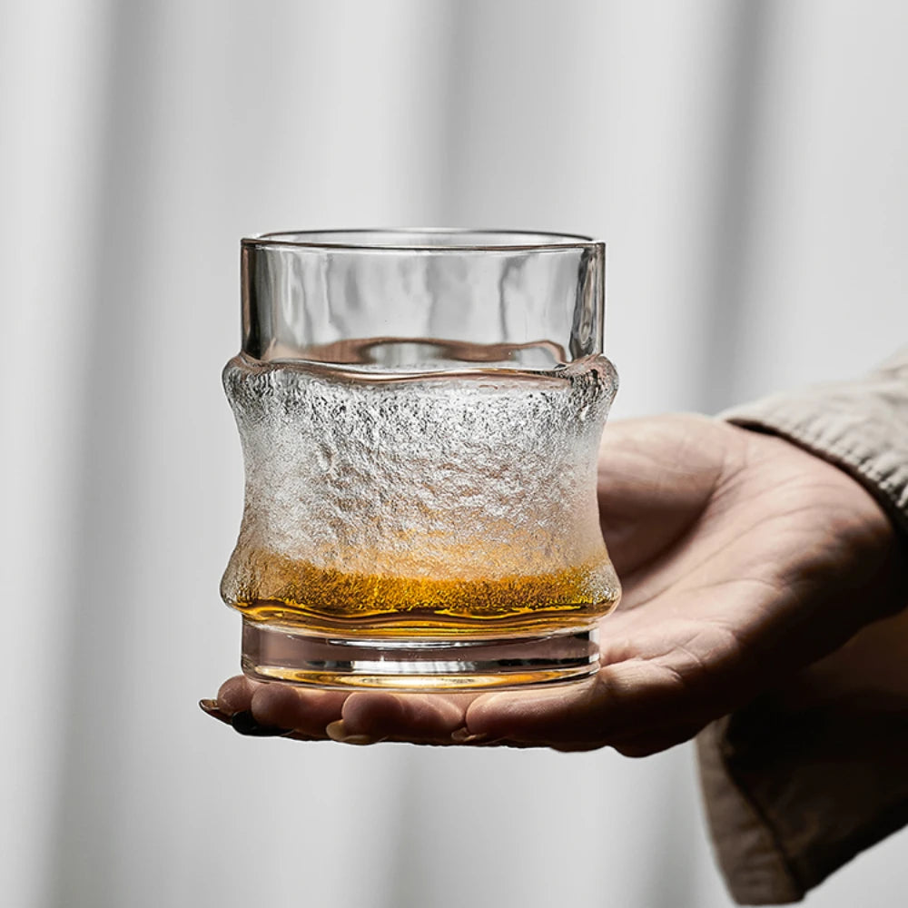 Japanese dark ice glass hanging ice glass whiskey beer juice drink glass Oasis Select