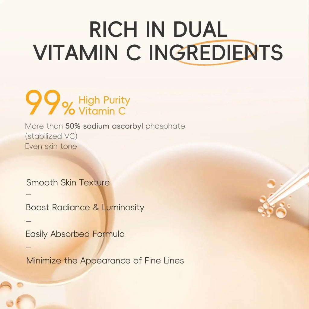 Anti Aging Vitamin C Brightening Skin Care Kit Hydrating Serum Moisturizer Eye Cream Face Treatment Cleanser Oasis Select
