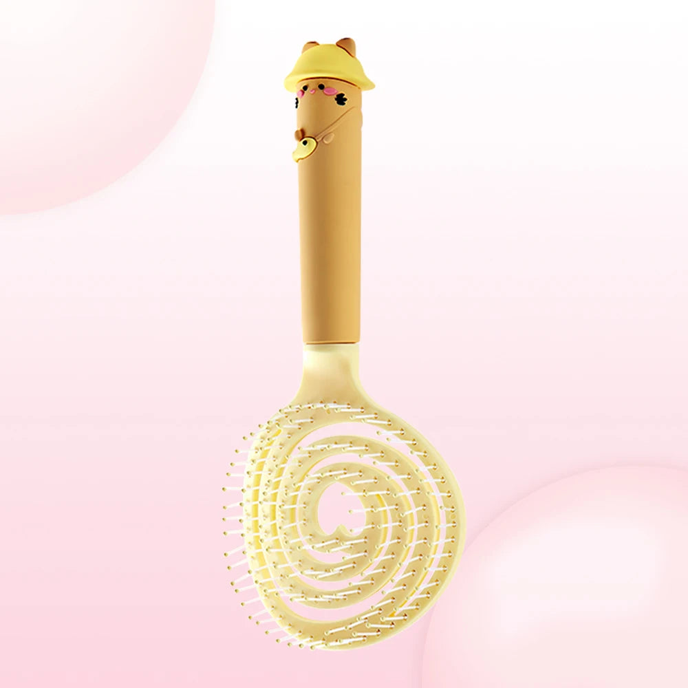Heart Hollow Airbag Cushion Comb – Anti-Static Scalp Massager Airbag Hair Comb Oasis Select TJ633-yellow-02
