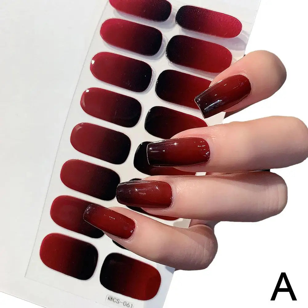 Gradient Ombre Nail Wraps – No-Lamp French Nail Stickers Nail Art Stickers Oasis Select CS-61