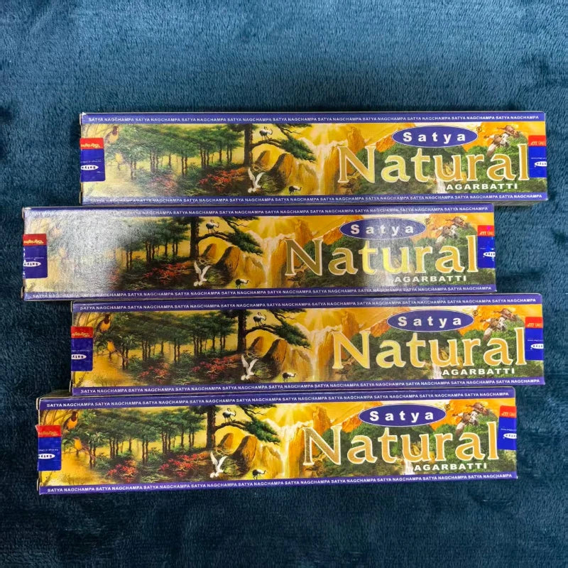Satya Sai Baba Incense Sticks Hand-Rolled 15g*4boxes , Multiple Scents: Sandalwood, Dragon's Blood, Super Hit, NAGCHAMPA,etc. Oasis Select NATURAL