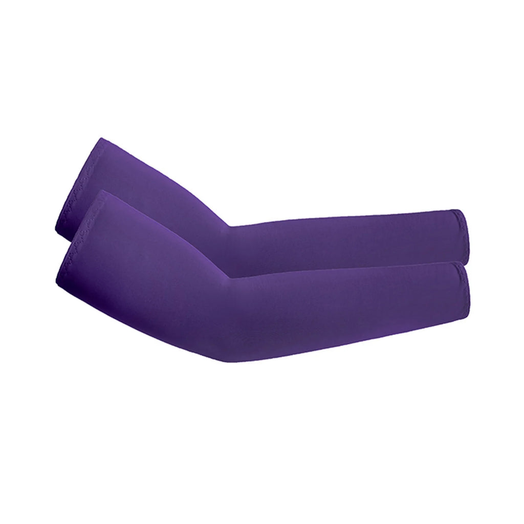 1 Pair Unisex Cooling Arm Sleeves Cover Sports Running UV Sun Protection Outdoor Men Fishing Cycling Quick Dry Arm Warmer Oasis Select Dark Purple One Size
