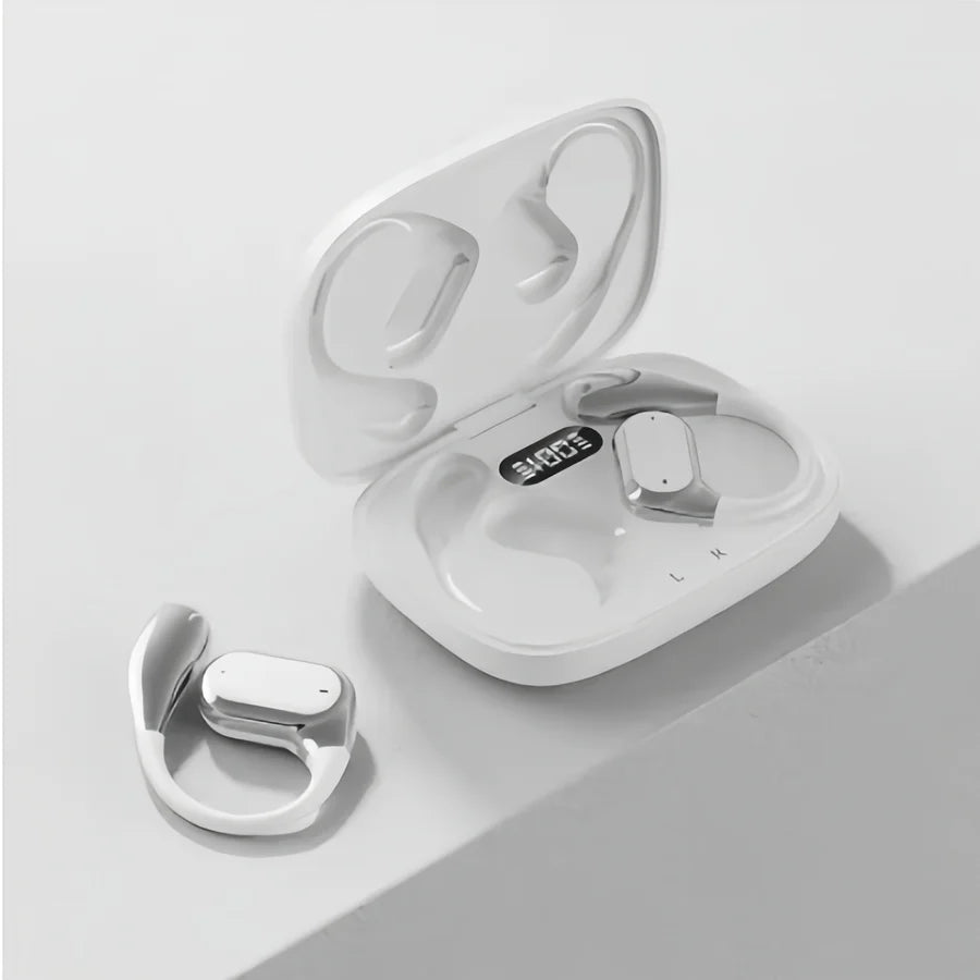 Original Q11 Silicone in Ear Hanging Hook Sports Mobile Phones Microphone HD Call ENC Noise Reduction Wireless Bluetooth Oasis Select white
