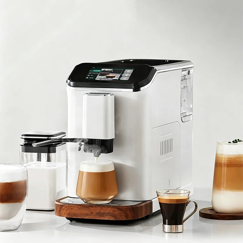 LZHZXY Fully Automatic Espresso Machine – Grinder & Dual Boiler