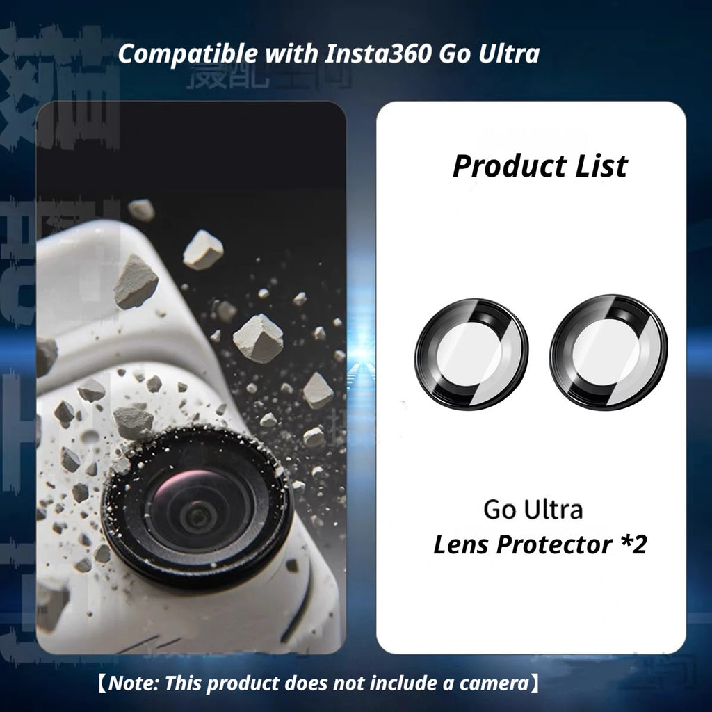 Insta360 Go Ultra Tempered Glass Lens Protector | Anti-Fog