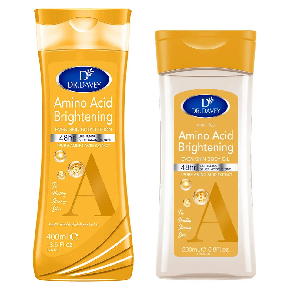 DR.DAVEY Amino Acid Body Oil & Lotion Set – Hydrating 2PCS