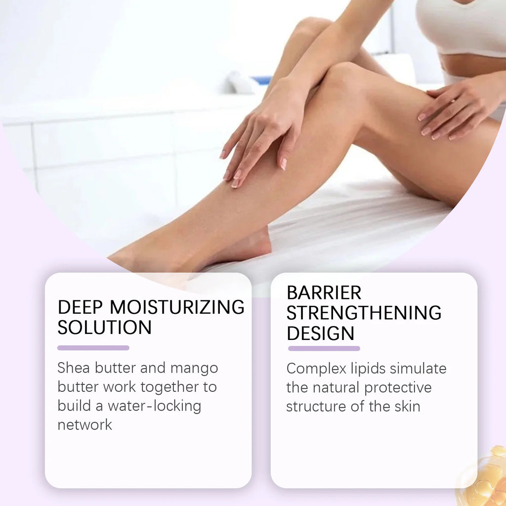 Shea Butter Moisturizer Cream Softening Keratin Long Term Water Locking Relieve Dryness Soothe Skin Deep Nourishing Body Milk Oasis Select
