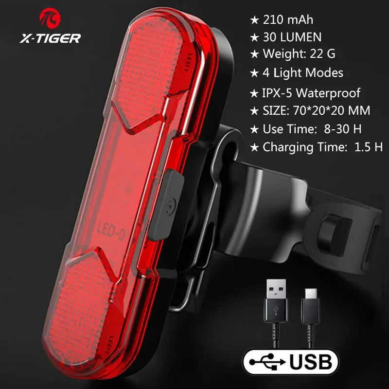Solar Bicycle Light with Horn 120dB TYPE-C Rechargeable MTB Road Bike Front Lamp Flashlight Bicycle Light 1200 mah Oasis Select WD-0301