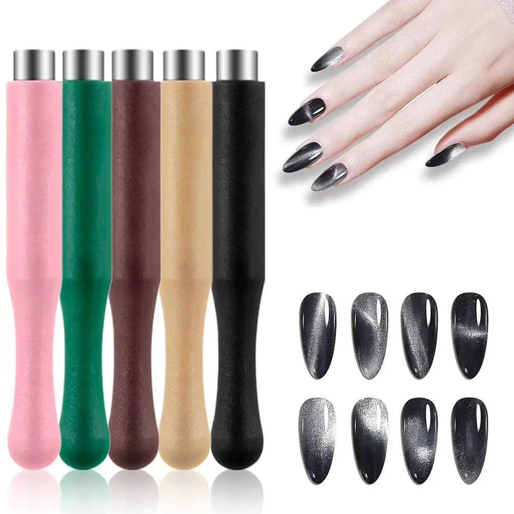 Cat Eye Nail Magnet Wand – Dual-Head Cylindrical Gel Tool Nail Art Magnet Oasis Select