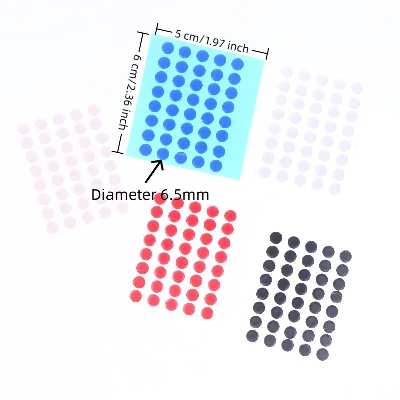 40Pcs 6.5mm Diameter 0.8mm Thickness Small Dots Universal Mouse Skates For Mouse Foot Glide Feet Sticker Oasis Select