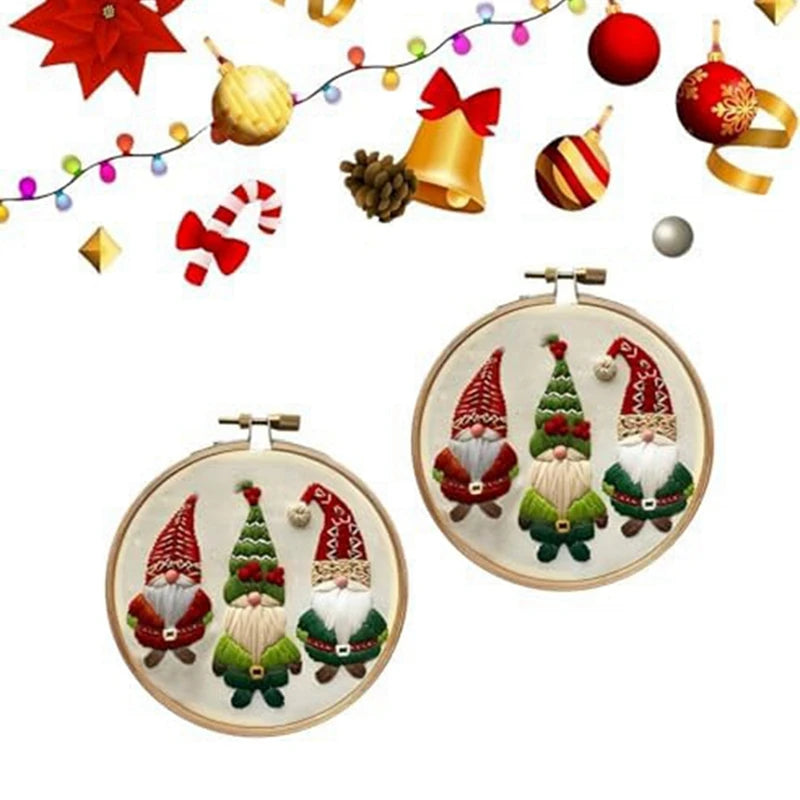 WISH Non-Finished Christmas Series, Cross-Stitch Bag, Embroidery Bag For Beginners, DIY Decoration Home Room. Oasis Select