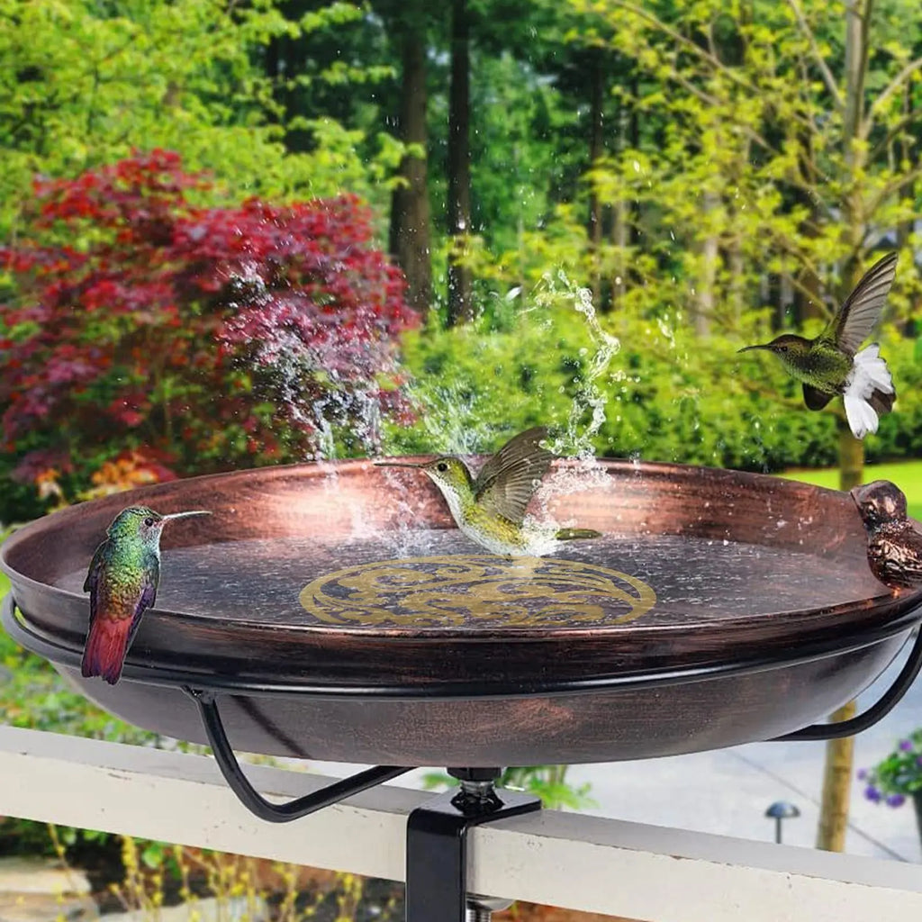 Copper Disc for Bird Bath Copper Safe Fountain Cleaner Garden Supplies Bird Bath Water Purification for outdoor bird bowls Oasis Select