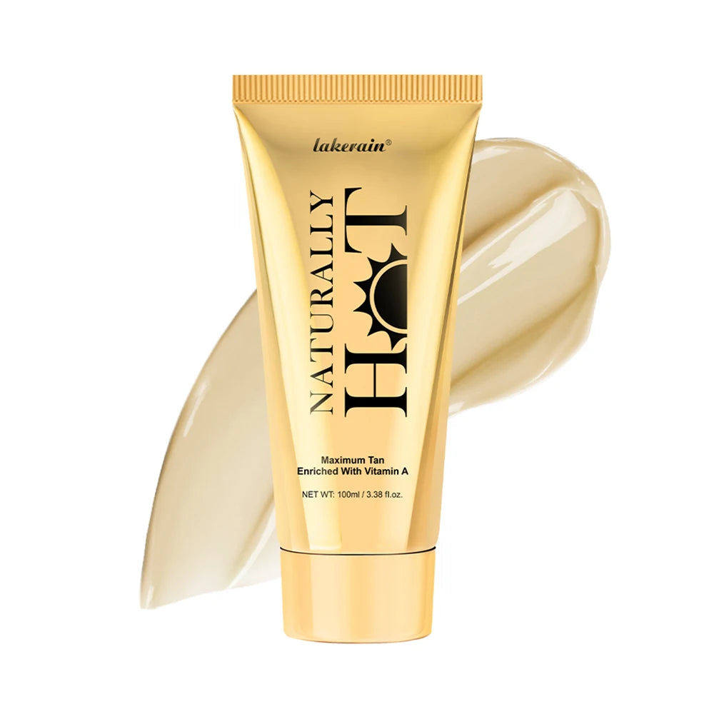 100ml Natural Body Tanning Lotion Promote Tanning Lasting Effect Even Skin Tone Body Tanner Cream Non-greasy Lightweight Makeup Oasis Select 1 pc