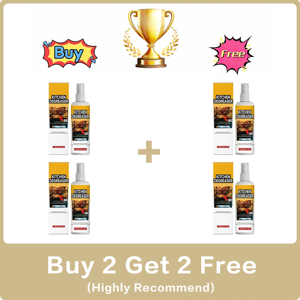 Kitchen Degreaser Cleaner Spray Dissolve Stubborn Grease Oil Grime Remove Burnt Carbon Multi Surface Safe Restore Kitchen Shine Oasis Select Buy 2 Get 2 Free