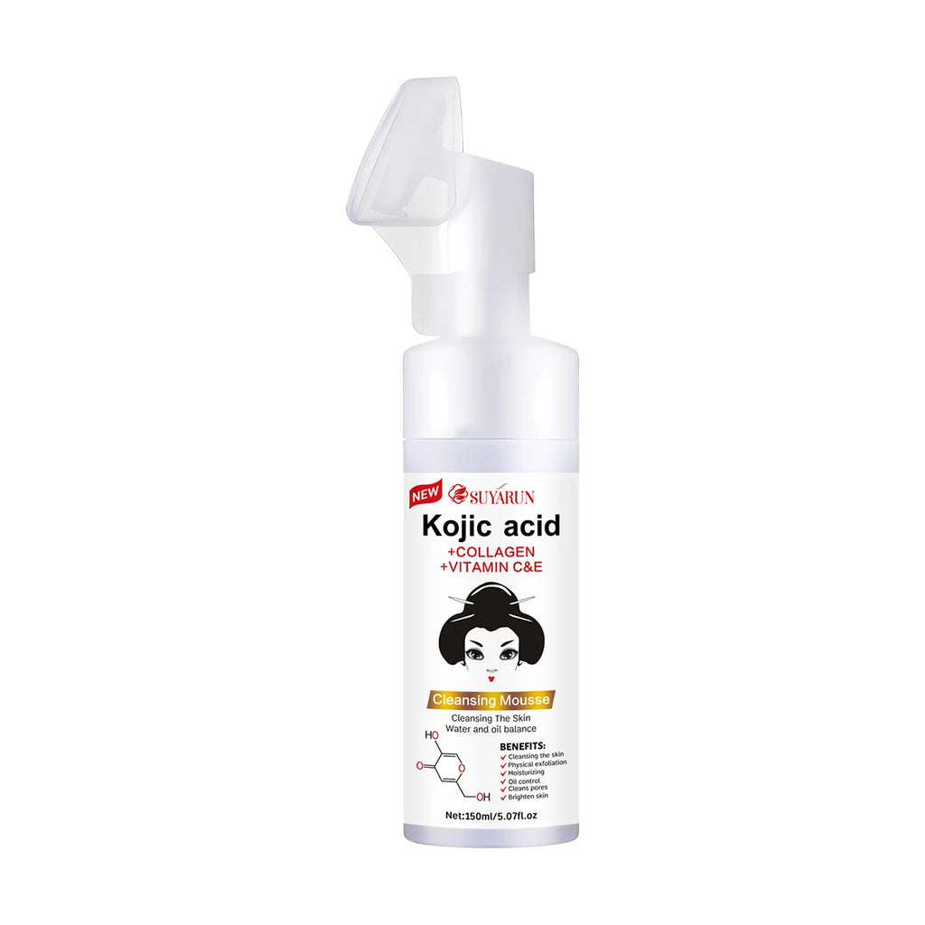 SUYARUN Kojic Acid Face Wash for Brightening Skin, Dark Spots & Acne Treatment, Exfoliating Cleanser with Natural Formula. Oasis Select 150ml