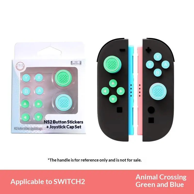 SXH Thumb Button Caps For Switch 2 Joysticks Controller Colorful Silicone Cap For Switch 2 Handle Accessories Oasis Select A5