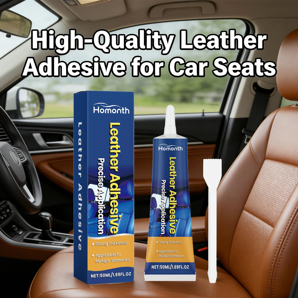 Leather Adhesive for Leather Shoes Bags Strong Adhesion Waterproof Quick Dry Avoid Drilling Nailing Car Leather Care Oasis Select