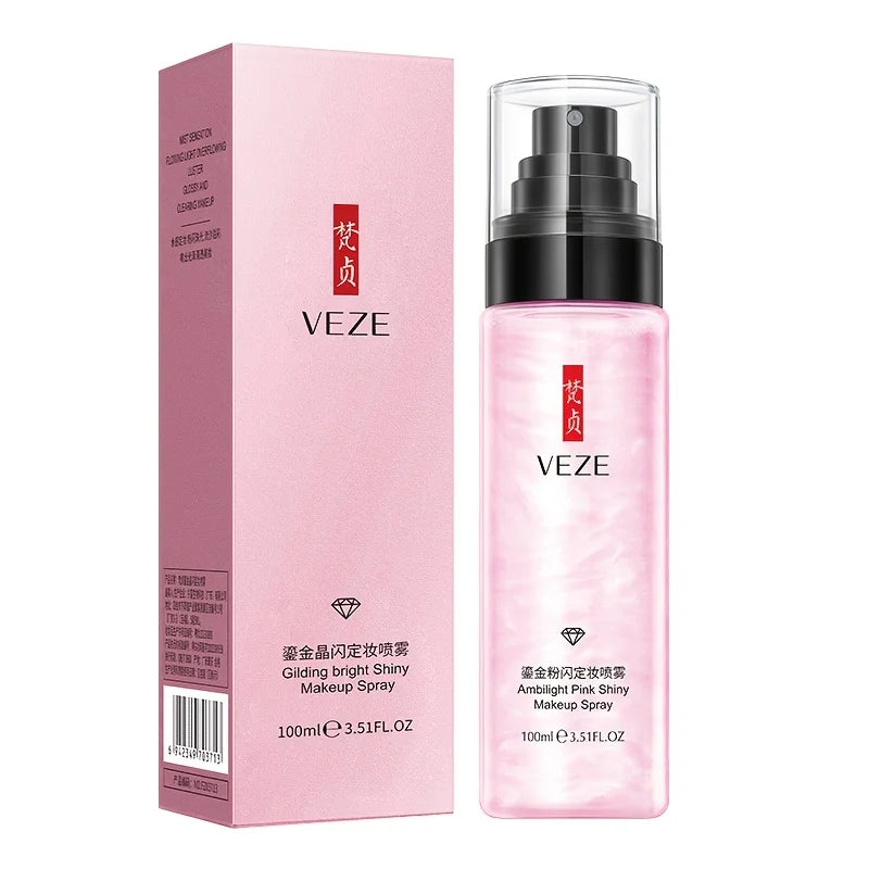 SADOER 100ml Moisturizing Setting Spray – All Skin Types Makeup Setting Spray Oasis Select Pink Shiny
