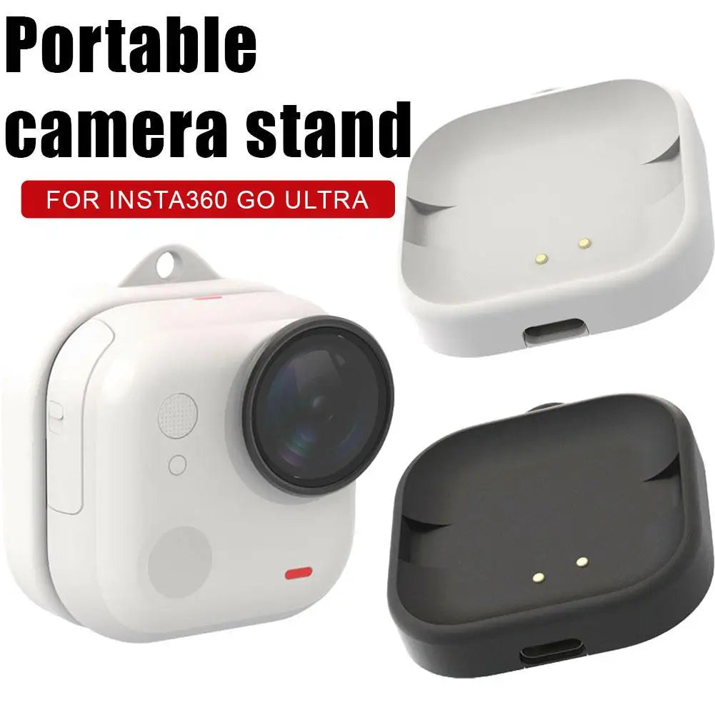 Insta360 GO Ultra Magnetic Charging Stand – Hands-Free Mount