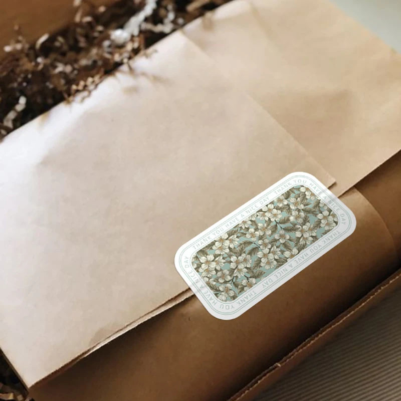 100pcs/wrap This Package Is Happy To See You Too Stickers Small Business Gift Box Packaging Decor Thank You Sticker Seal Labels Oasis Select