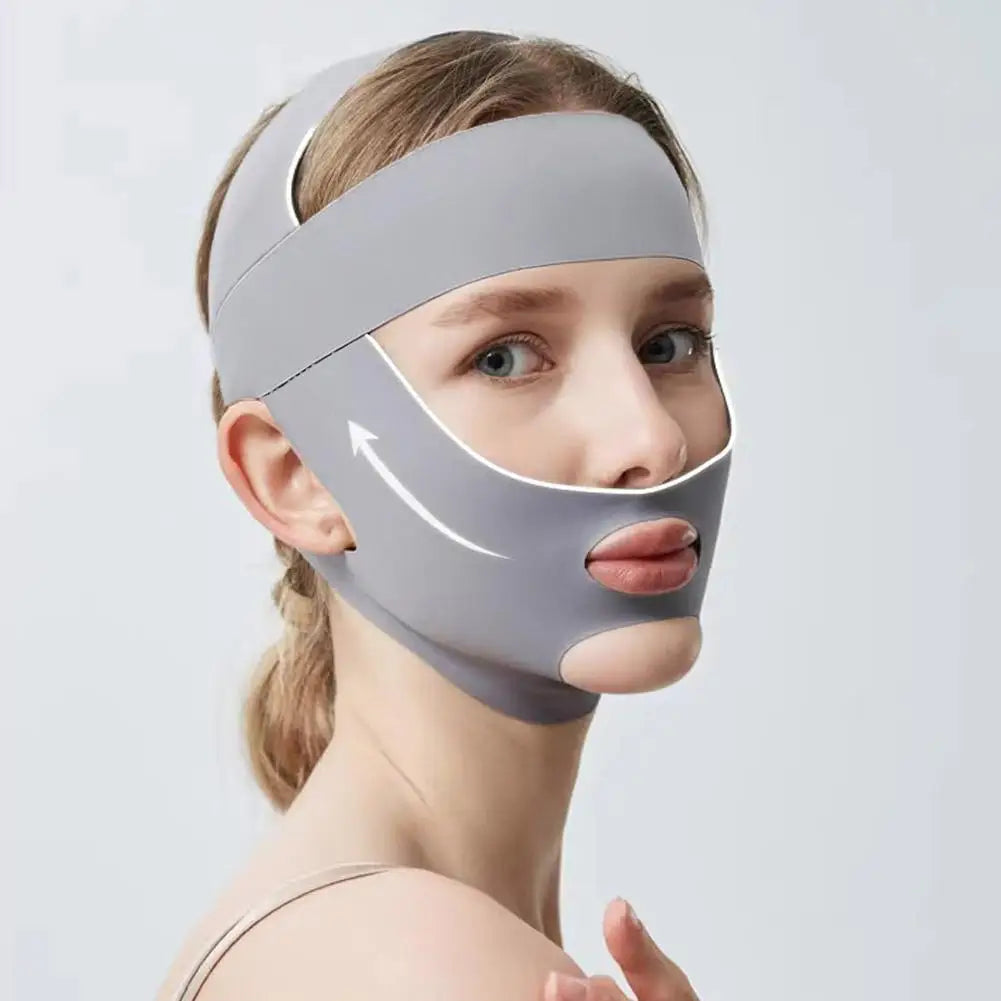 Upgraded V-Shaped Face Lifting Strap Beauty Facial Shaping Sleep Mask Reduces Double Chin Forehead Oasis Select