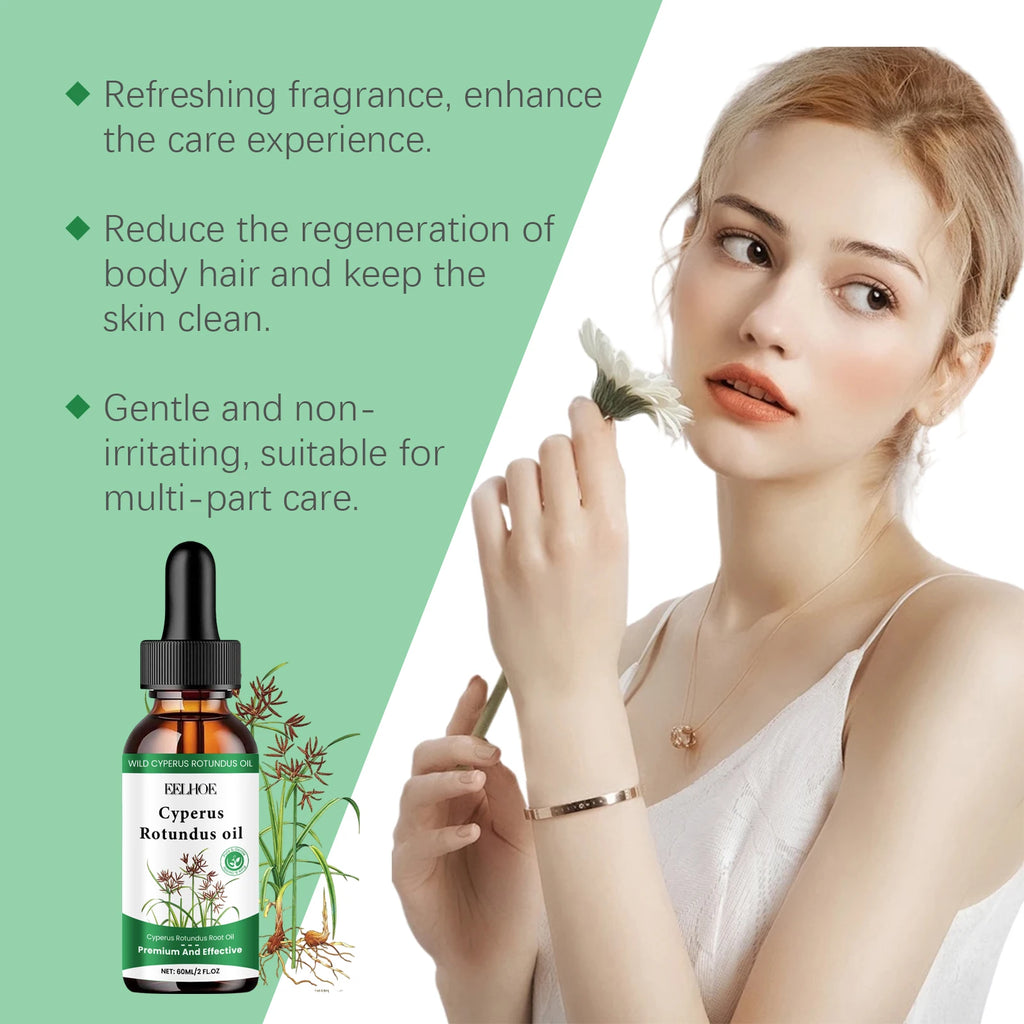 EELHOE Cyperus Rotundus Hair Removal Soothing Oil 60ml Hair Removal Oil Oasis Select