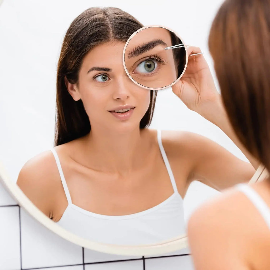 50X Magnifying Mini Mirror Portable Suction Cup Handheld Cosmetic Mirror Clarity on-the-Go Beauty Precision Magnifying Mirror Oasis Select