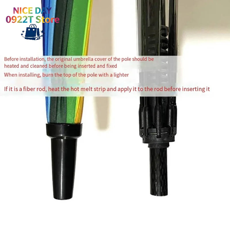 Long-handled Umbrella Repair Parts Supply Accessories Tip Protector Replacement Tops Cover Professional Tips@#X Oasis Select