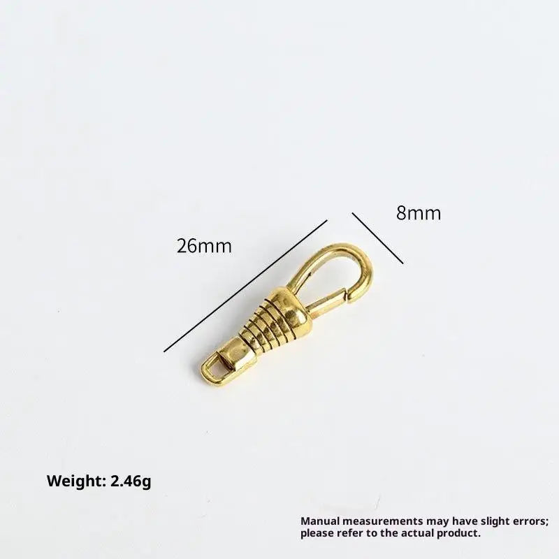 1pcs Brass Made Pattern Pocket Watch Swivel Clip Chain Spring Snap Hook 30mm 1.2 Inch Buckle Chain Pearl Gems DIY Oasis Select A2