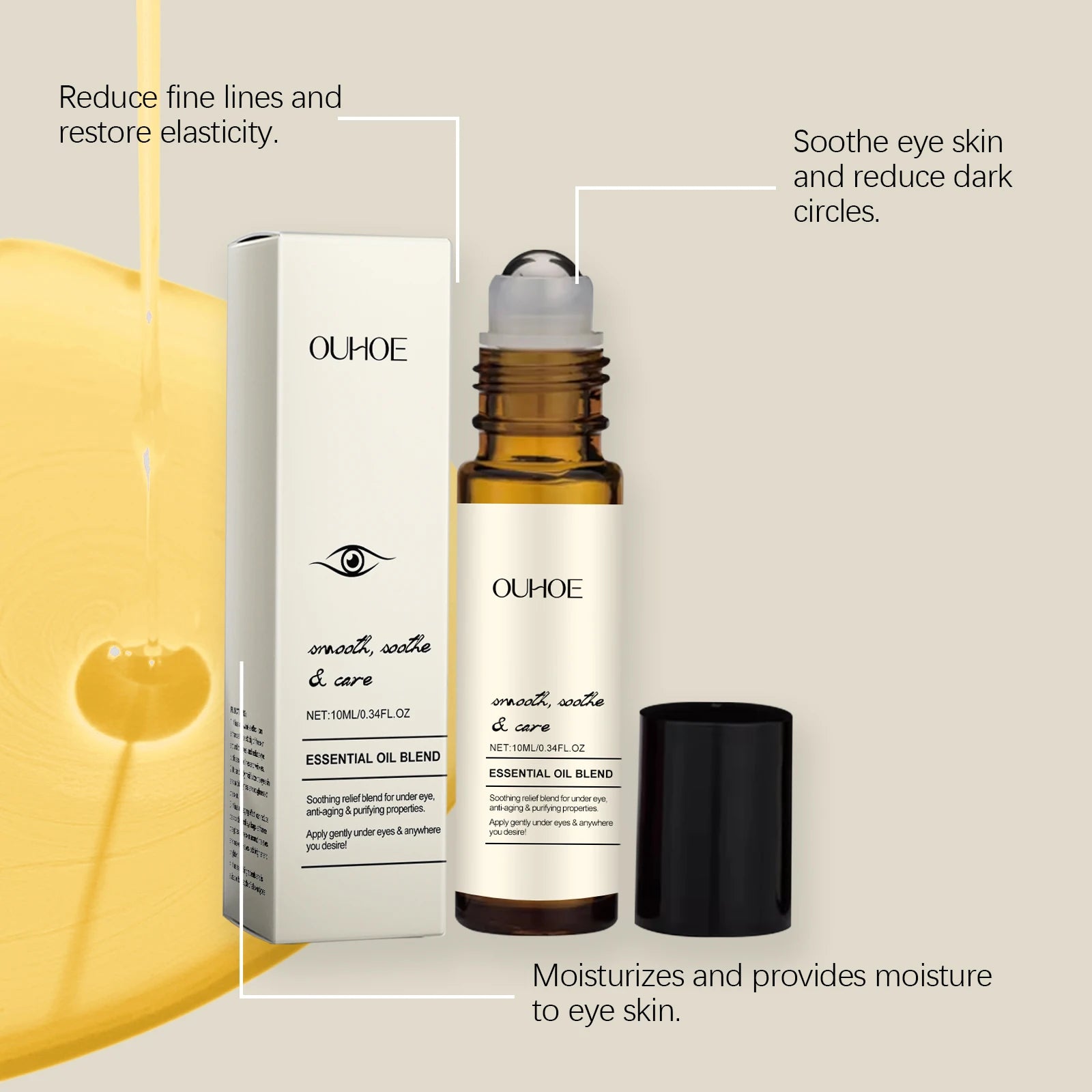 Firming Eye Roll-On Serum | Dark Circles & Wrinkle Reducer Eye Roll-On Serum Oasis Select