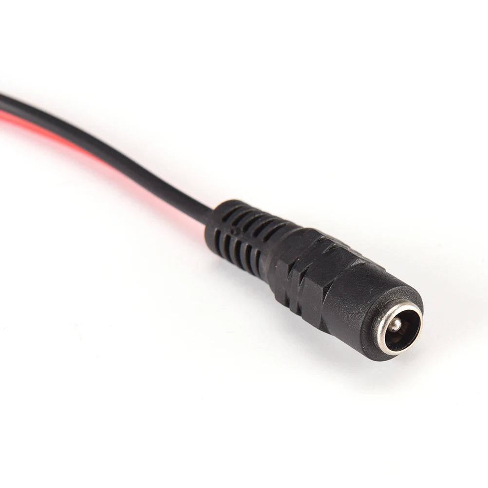 Hot Sale DC 5.5mm x 2.1mm DC Female/Male Jack Connector to 2 Alligator Clip Power Cable A Oasis Select