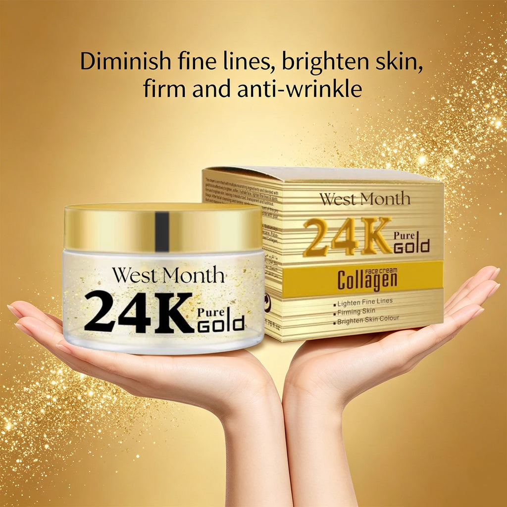 24k Collagen Face Cream Fade Fine Lines Moisturizing Brightening Hydrating Smoothing Nourishes Firming Lifting Face Skin Care Oasis Select