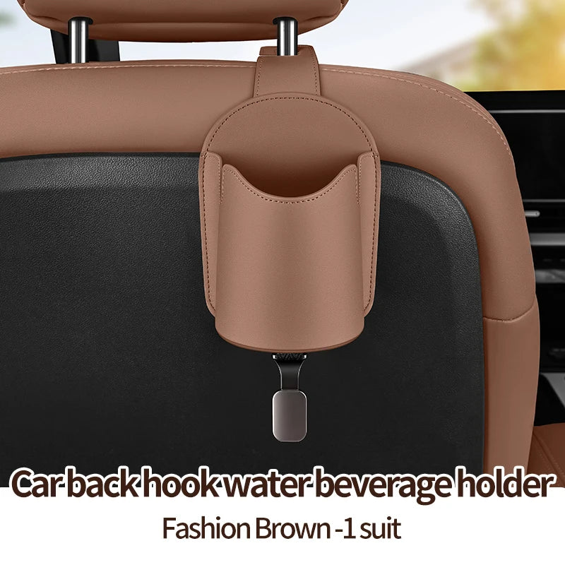 Car Seat Back Hook – Cup Holder, Phone & Bag Organizer