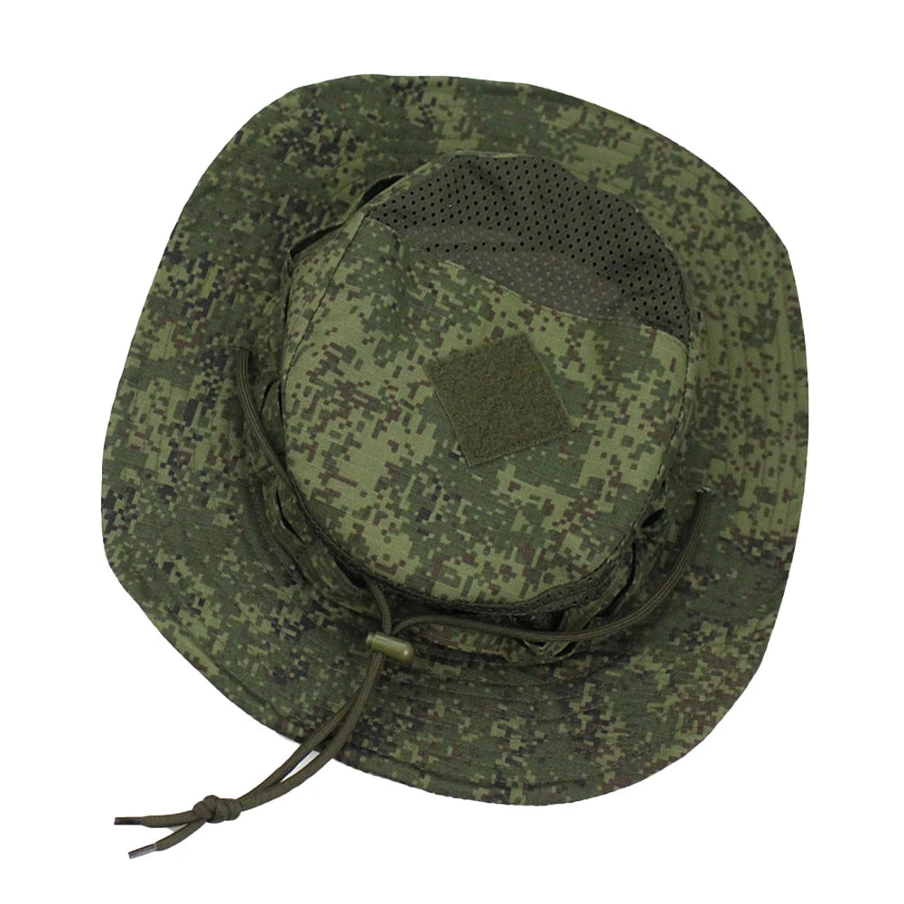 Camouflage Enthusiasts Square Pocket Camo Bonnie Cap US Bucket Benny Hats Fishing Outdoor Hiking Tactical Sun Caps Oasis Select Russian Camo
