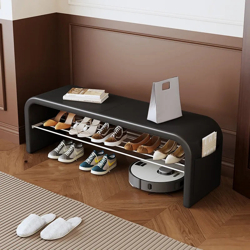Light luxury shoe changing stool for home use, shoe wearing stool, shoe cabinet, integrated bed end stool Oasis Select