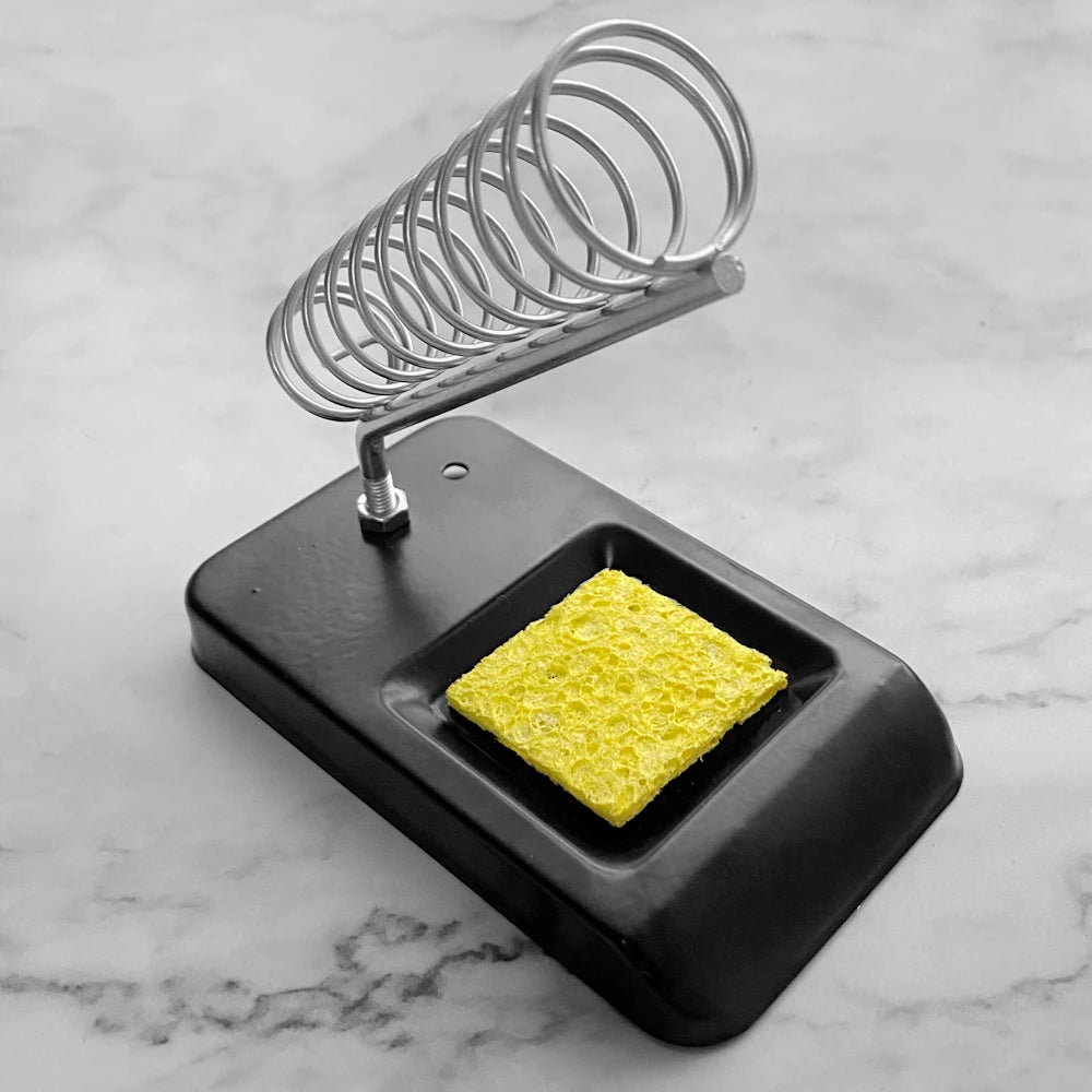 Soldering Iron Stand Portable Holder Soldering Tin Stand with Welding Cleaning Sponge Electric Soldering Iron Accessories Oasis Select A style