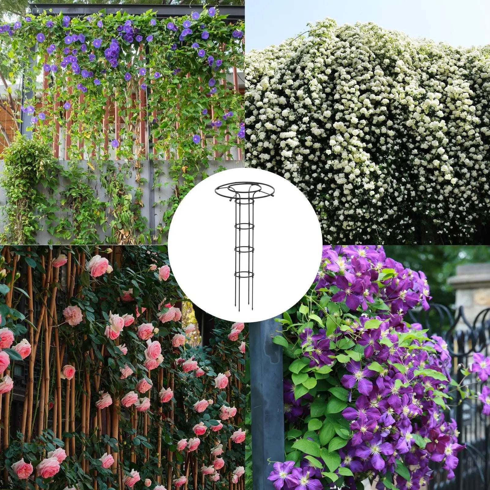 1pc Garden Trellis Umbrella Tower Plant Trellis For Climbing Plants Trellis Support DIY Climbing Trellis Flower Pots Supports Oasis Select