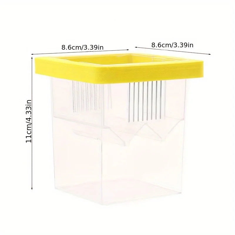 Multifunctional Aquarium Breeding Isolation Box High Clear Double Grid Fish Tank Hatchery Incubator for Small Fishes Oasis Select