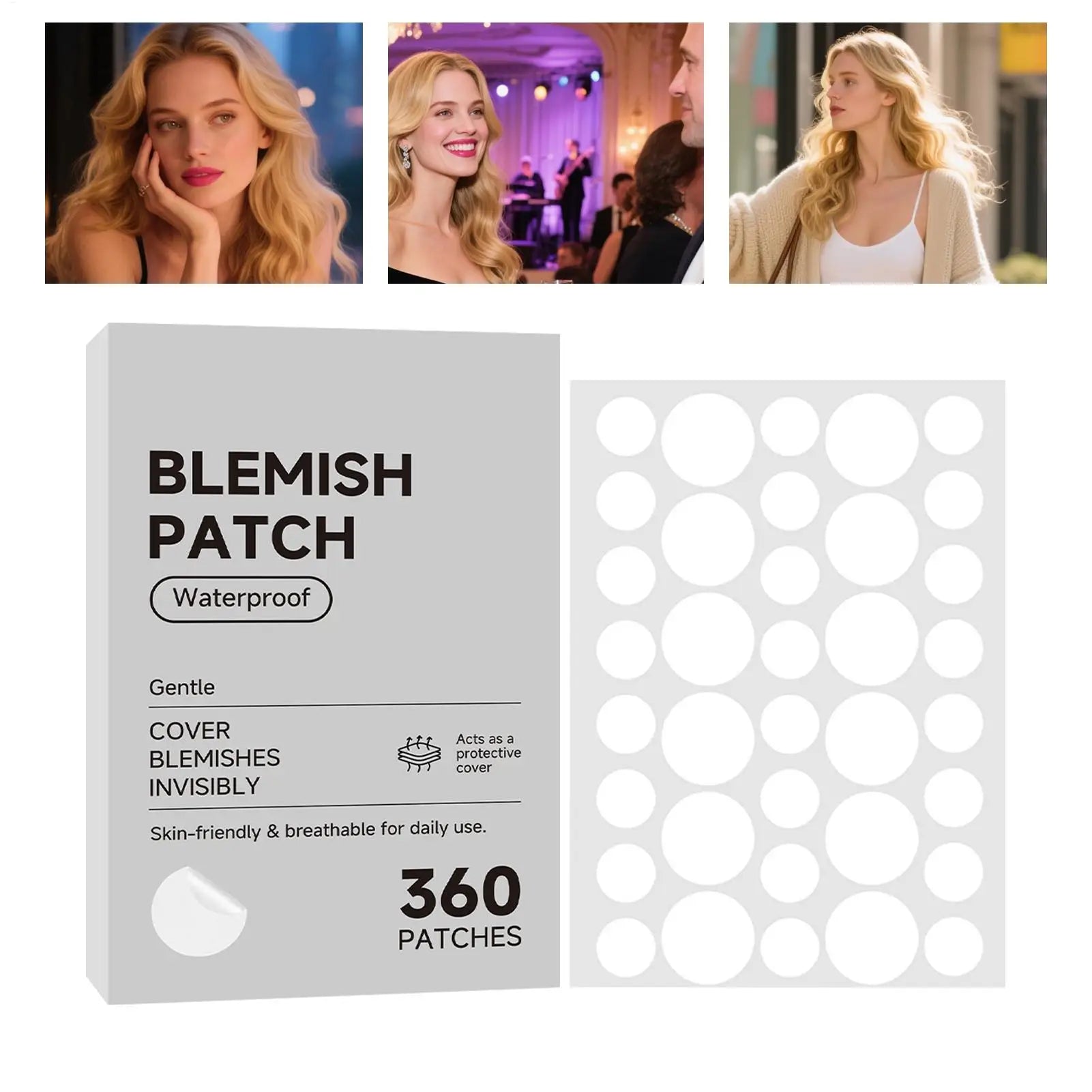 Anti-ance Patch Acne Marks Concealer Dots Repair Face Zit Hydrocolloid Waterproof Acne Spot Covering Patches Concealer Sticker Oasis Select