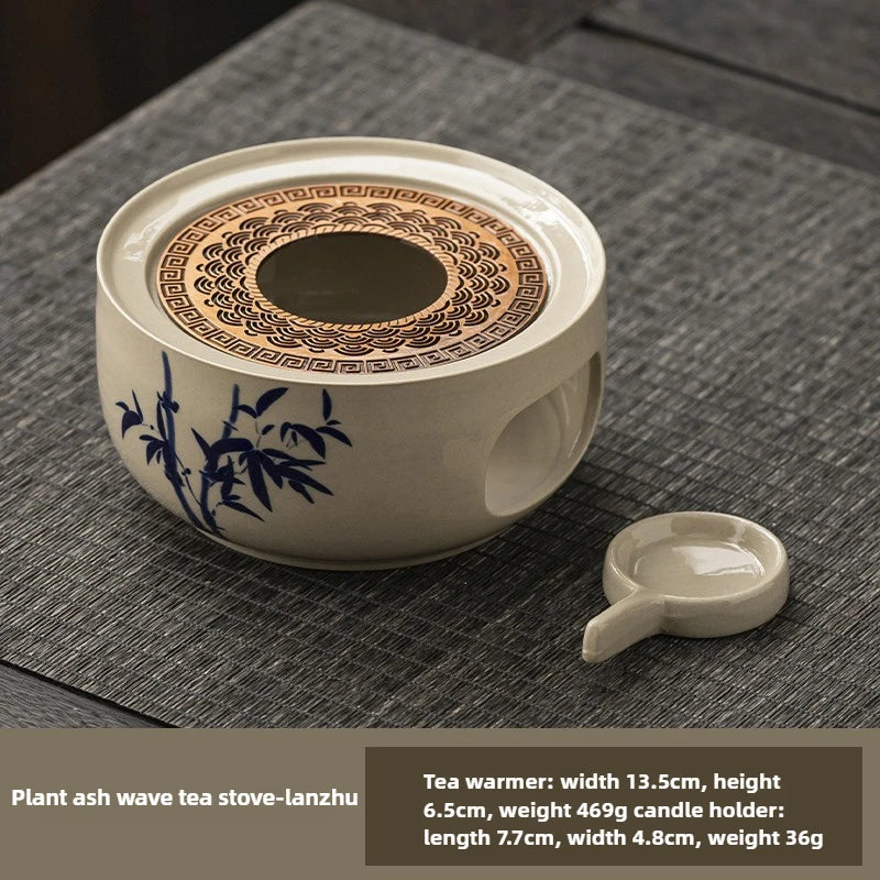 Ceramic Warm Tea Stove Small Stove Tea Cooking Insulation Base Heating and Fragrance Dispenser Chinese Style Oasis Select E