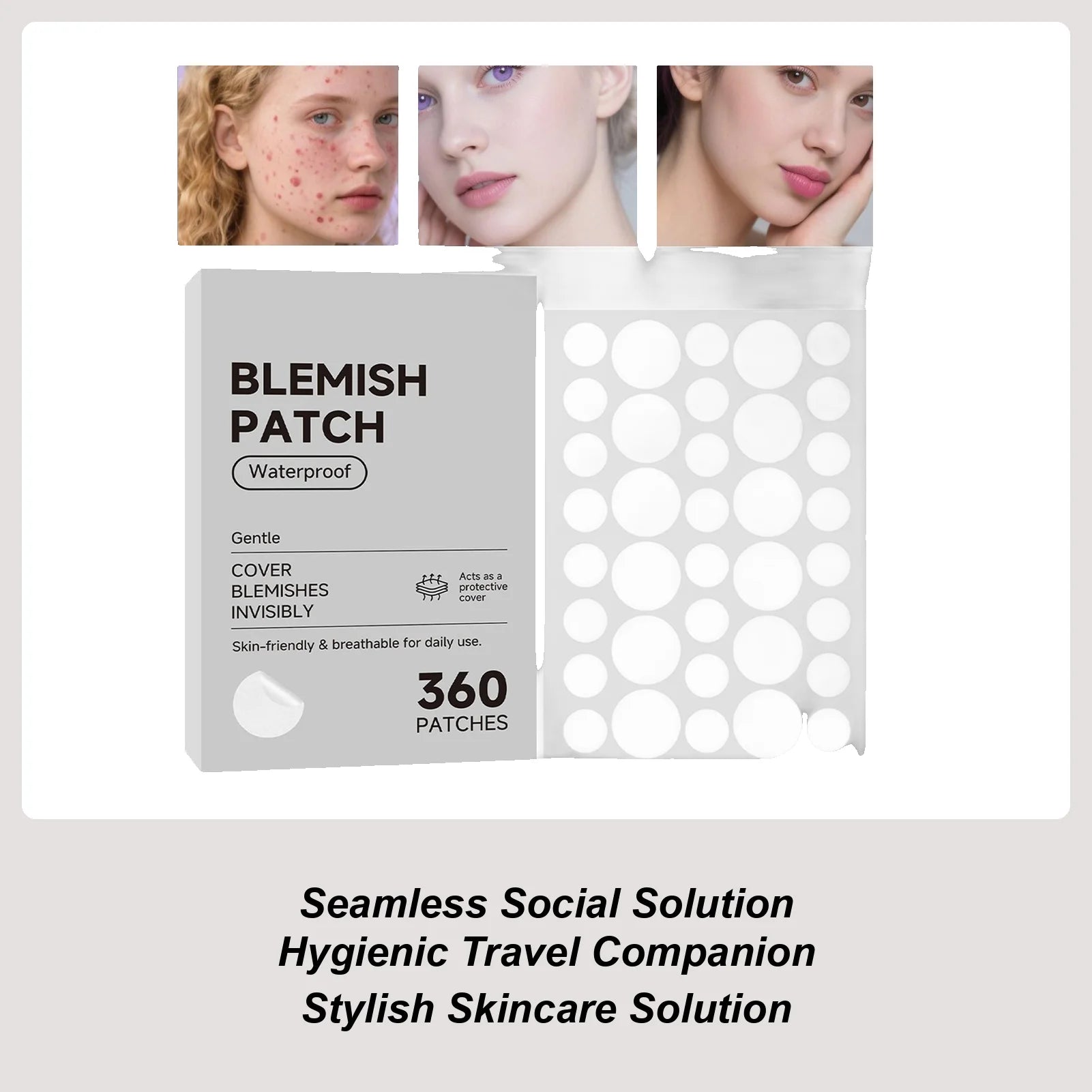 Anti-ance Patch Acne Marks Concealer Dots Repair Face Zit Hydrocolloid Waterproof Acne Spot Covering Patches Concealer Sticker Oasis Select