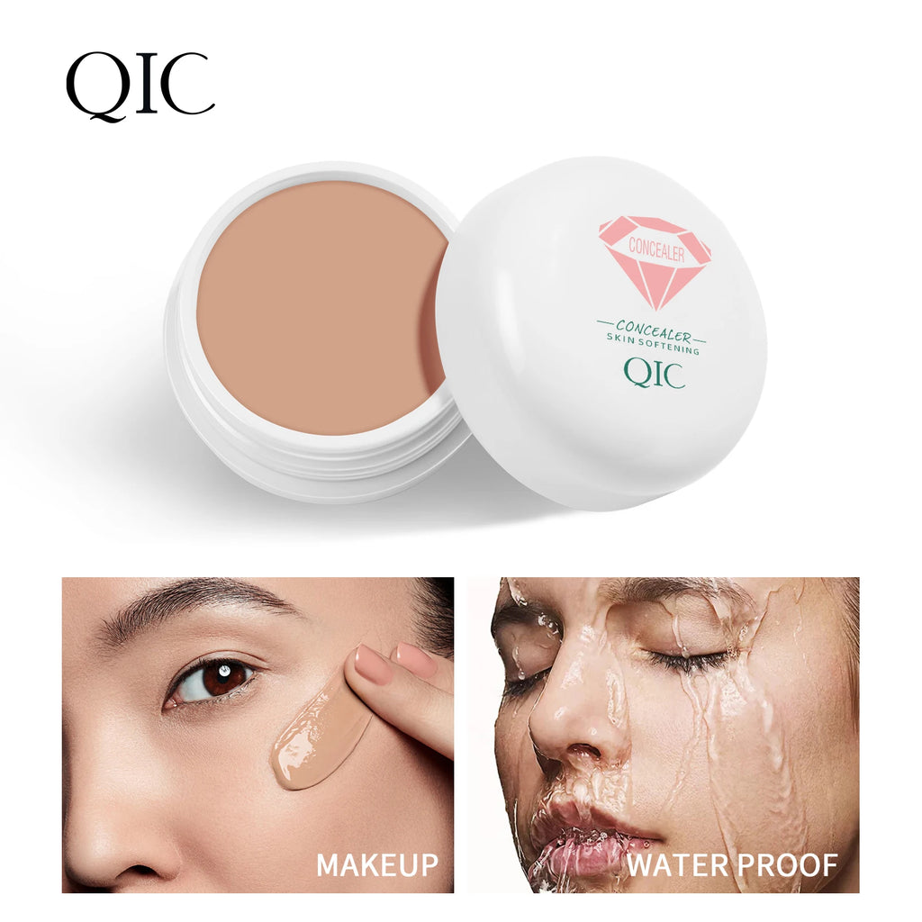 QIC Full Coverage Waterproof Concealer Cream – All Skin Types