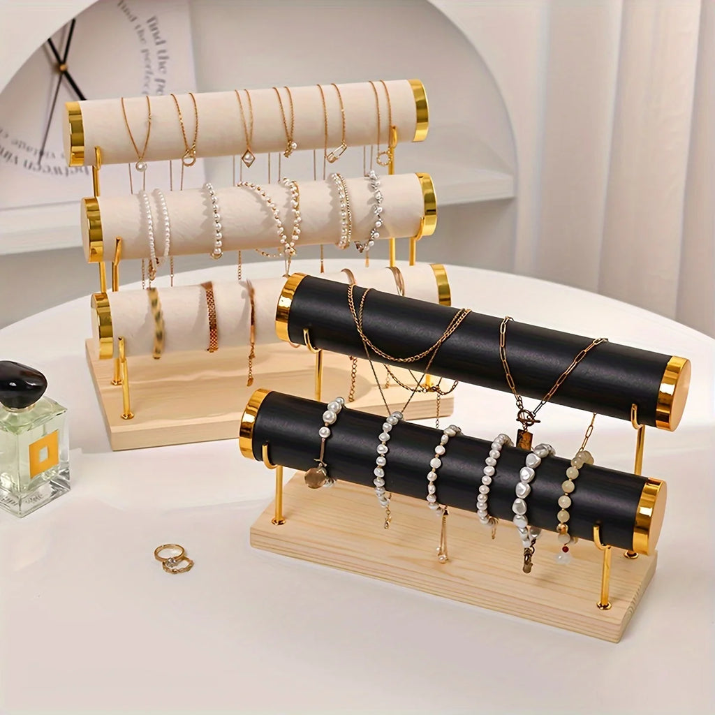 1pc Step Velvet Necklace Bracelet Foot Chain Display Stand Desktop Bedroom Dressing Table Sales Cabinet, Business Cabinet Oasis Select