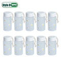 Small Daisy Frosted Plastic Mug Transparent Portable Travel Tea Cup BPA Free Cute Outdoor Girl Water Cup Children Water Bottle Oasis Select Style B-10PCS