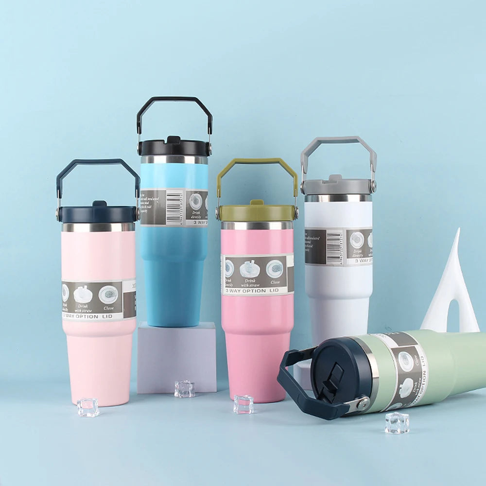 890ml Ultra Large Capacity Insulated Cup 304 Stainless Steel Insulated Cup Cold Insulated Outdoor Portable Ice Cream Cup Oasis Select