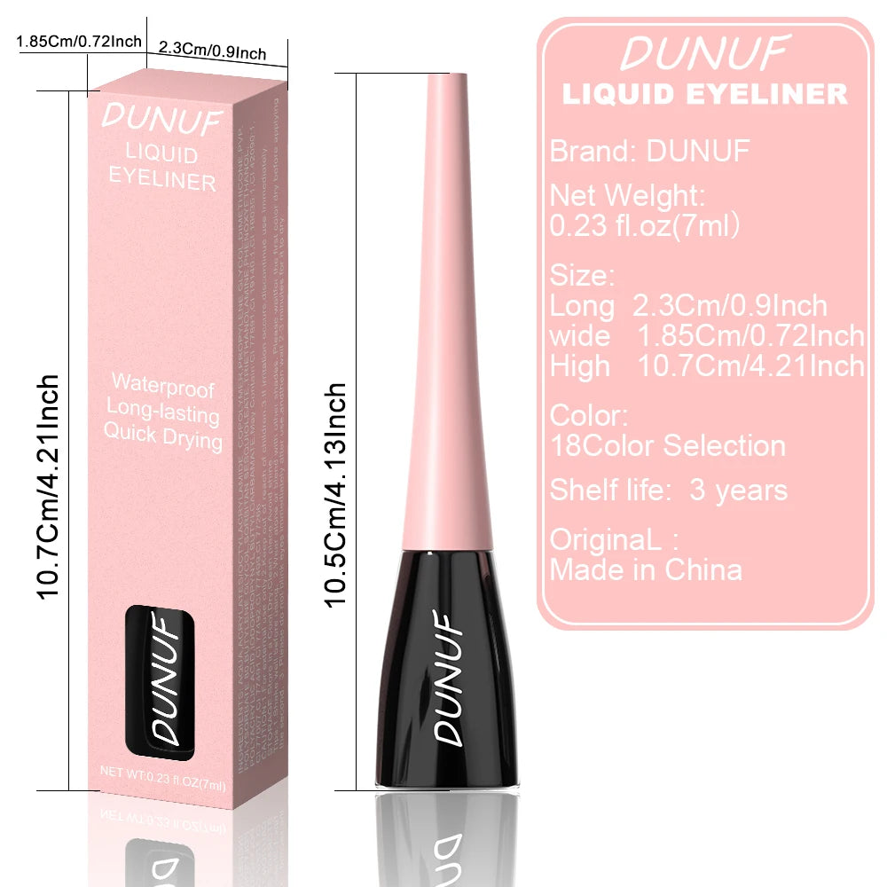DUNUF 1 Pcs Waterproof Long-Wearing Liquid Eyeliner - Smudge-Resistant, Transfer-Proof, Perfect For Creating Dramatic Looks Oasis Select