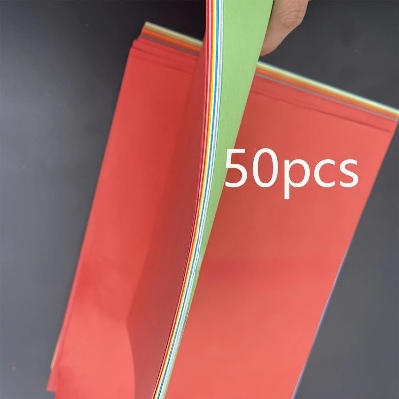 50pcs/100pcs Color A4 Paper 10 Color Copy Paper Printing Paper Color Hand Folding Paper Oasis Select