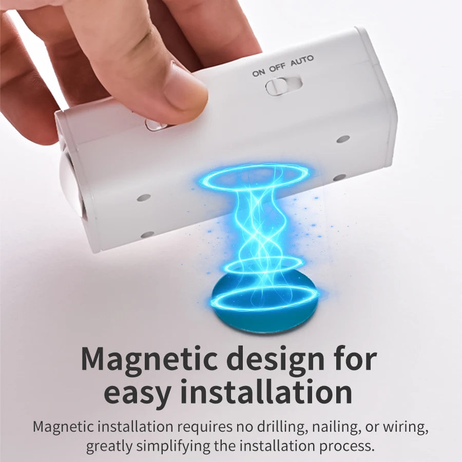 RGB Motion Sensor LED Wall Light – Rechargeable Magnetic Spotlight LED Wall Light Oasis Select
