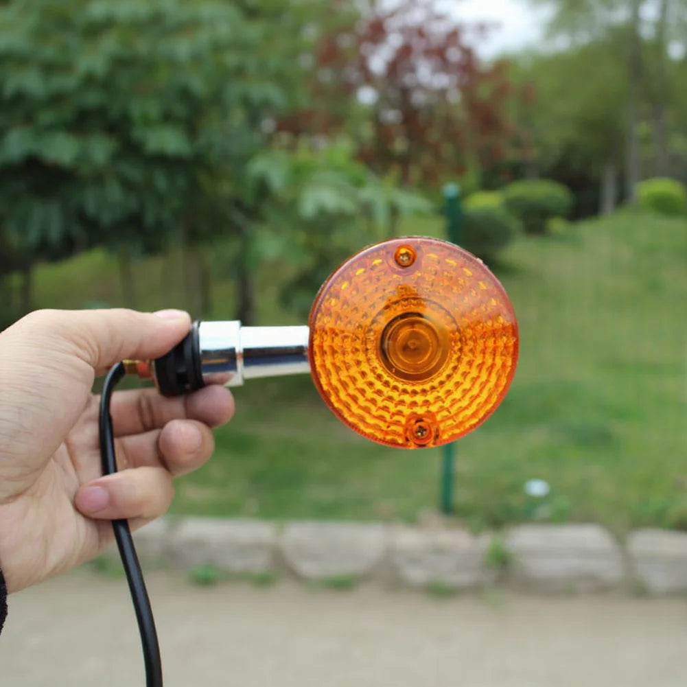 12V 10W Yellow Turn Signal Indicator Light For HJ125-8 GN125 125 Model Electric Bicycle Ebike Scooter Motorcycle Flasher Lamp Oasis Select